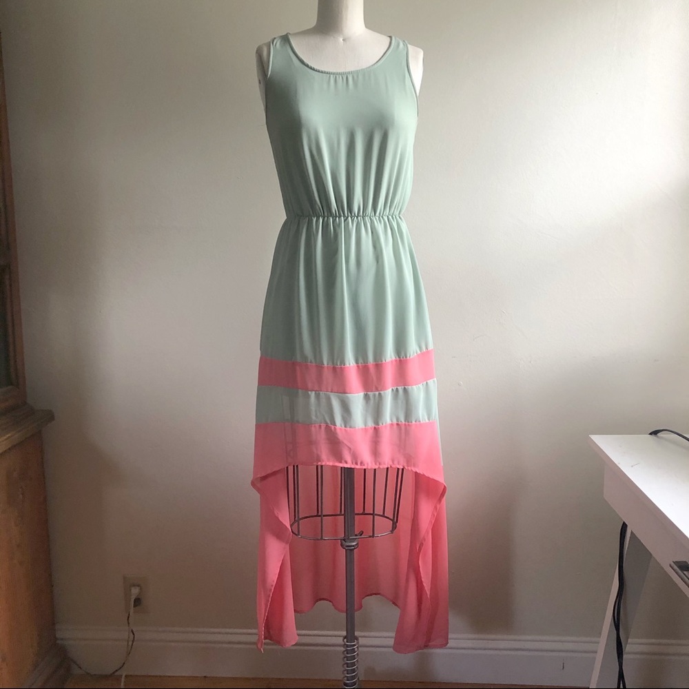 High-Low Cut-Out Back Dress